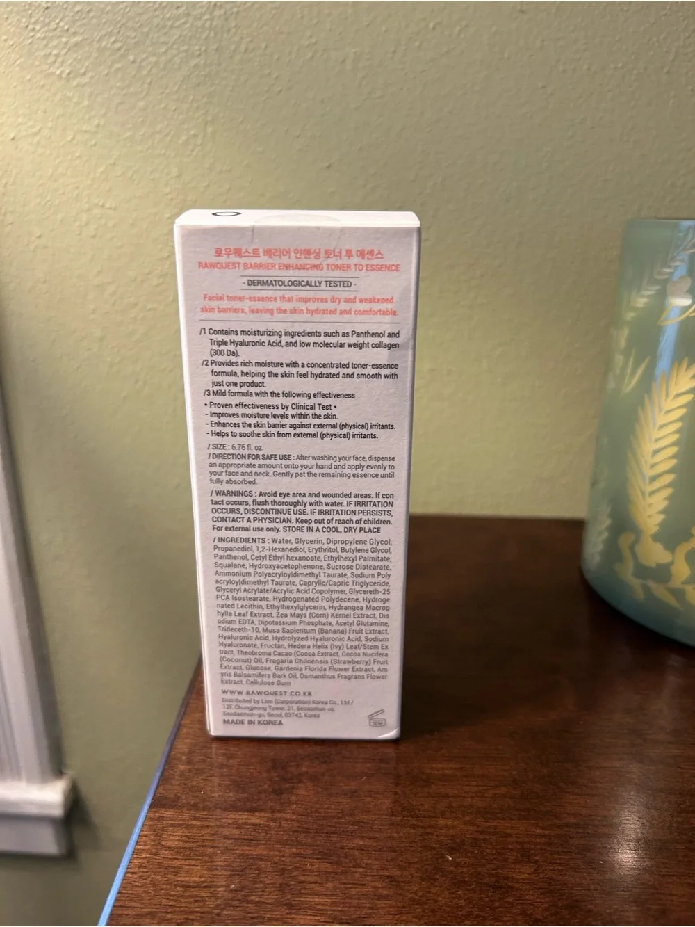 RawQuest Barrier Enhancing Toner to Essence — White with Coral Accent